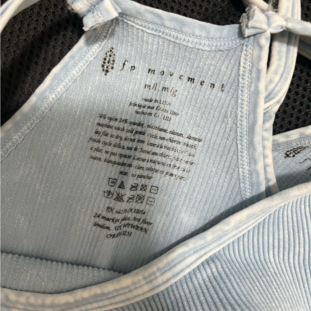 NWOT FP Movement Happiness Runs Tank - vintage ice blue - Picture 2 of 4